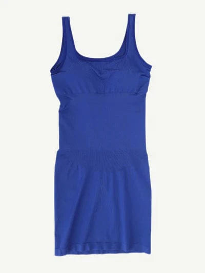 CurvyPower | NL Bodycon Square Neck Midi Dress Shapewear Bodycon With Removable Pads