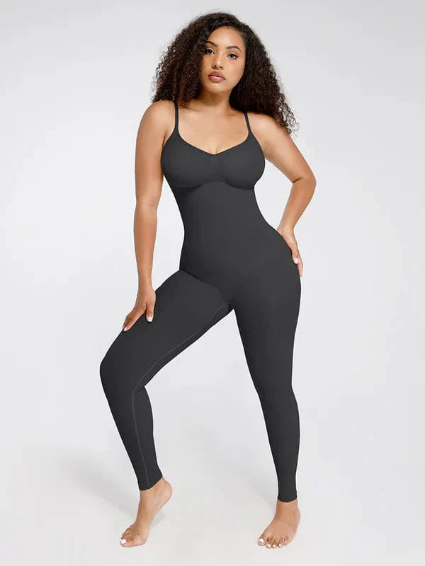 CurvyPower | NL bodysuit Black / XS/S Seamless Bodysuit with Breast Support and Waist-to-Abdomen Shaping