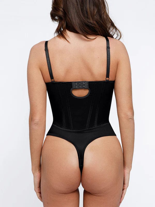 CurvyPower | NL bodysuit Deep V-Neck Tummy Control Shapewear Bodysuit