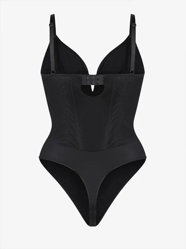 CurvyPower | NL bodysuit Deep V-Neck Tummy Control Shapewear Bodysuit