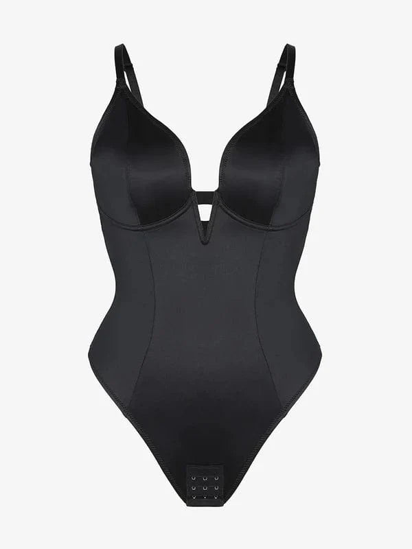 CurvyPower | NL bodysuit Deep V-Neck Tummy Control Shapewear Bodysuit