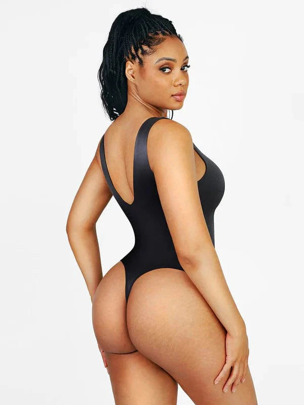 CurvyPower | NL bodysuit Deep V Neck Waist Slimming Shapewear Bodysuit