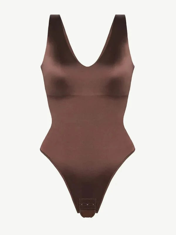 CurvyPower | NL bodysuit Deep V Neck Waist Slimming Shapewear Bodysuit