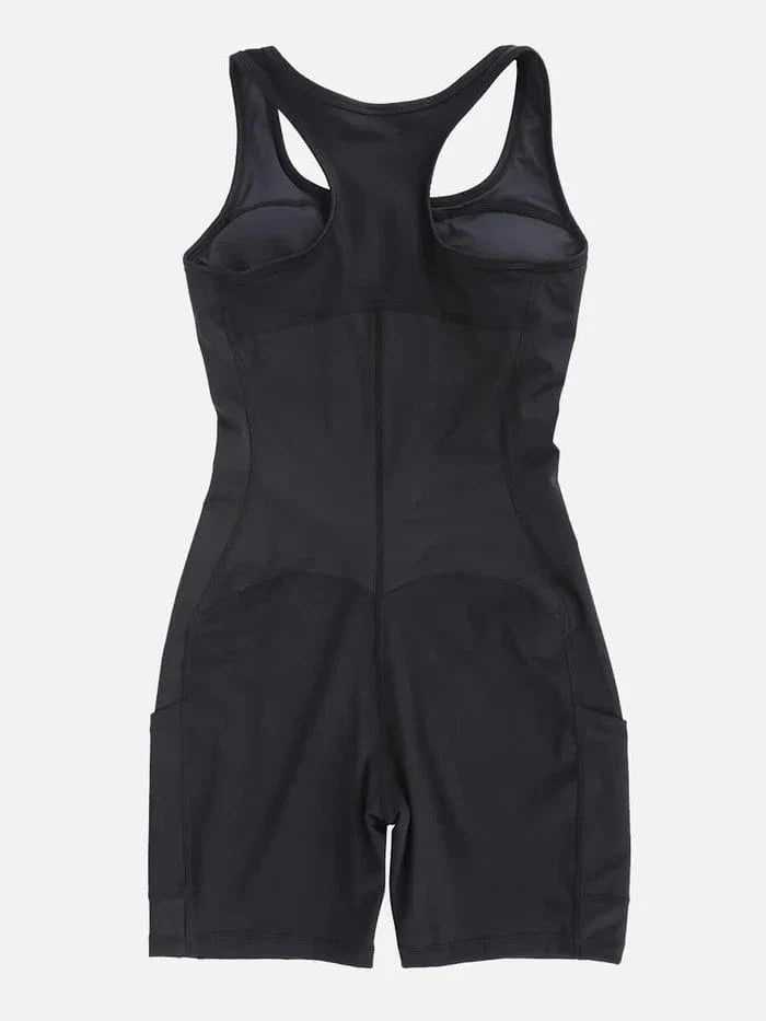 CurvyPower | NL bodysuit One Piece Shaping Bodysuit with Front Zipper and Side Pockets