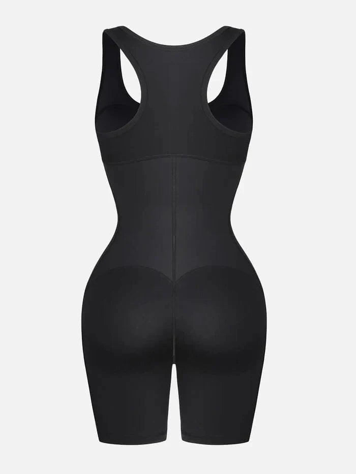 CurvyPower | NL bodysuit One Piece Shaping Bodysuit with Front Zipper and Side Pockets