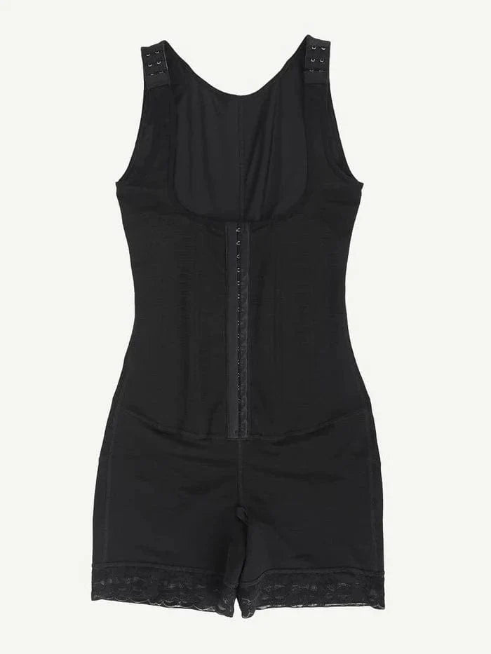 CurvyPower | NL bodysuit Open Bust Compression Bodysuit with Steel Boning for Women’s Tummy Control