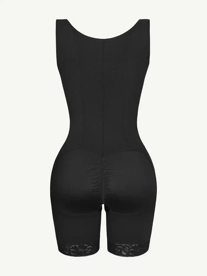 CurvyPower | NL bodysuit Open Bust Compression Bodysuit with Steel Boning for Women’s Tummy Control