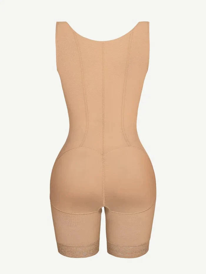 CurvyPower | NL bodysuit Open Bust Compression Bodysuit with Steel Boning for Women’s Tummy Control