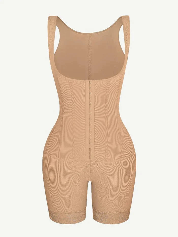 CurvyPower | NL bodysuit Open Bust Compression Bodysuit with Steel Boning for Women’s Tummy Control
