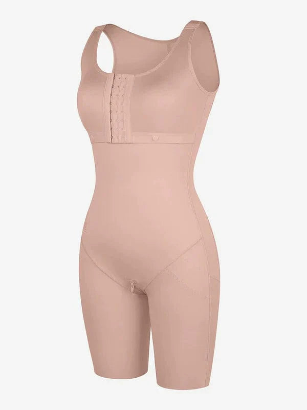 CurvyPower | NL bodysuit Shapewear Bodysuit Covering Postoperative Chest with Side Zipper