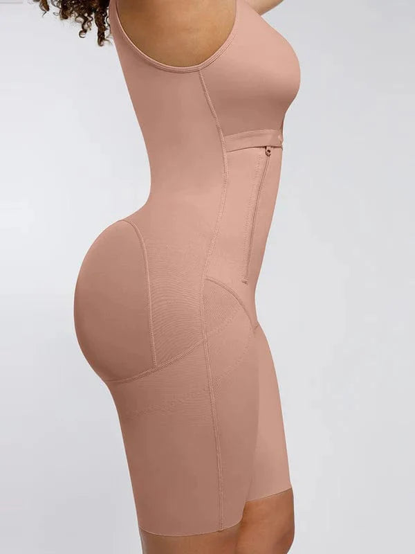 CurvyPower | NL bodysuit Shapewear Bodysuit Covering Postoperative Chest with Side Zipper