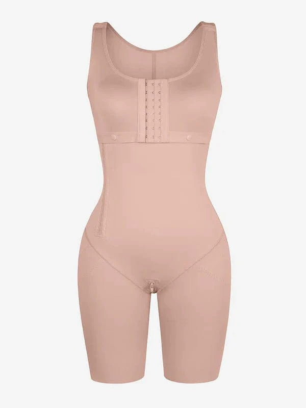 CurvyPower | NL bodysuit Shapewear Bodysuit Covering Postoperative Chest with Side Zipper