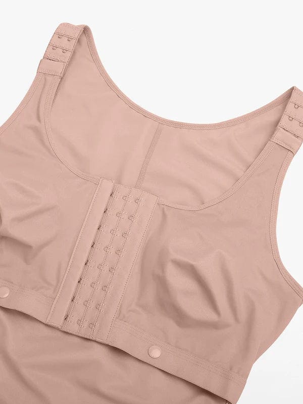 CurvyPower | NL bodysuit Shapewear Bodysuit Covering Postoperative Chest with Side Zipper