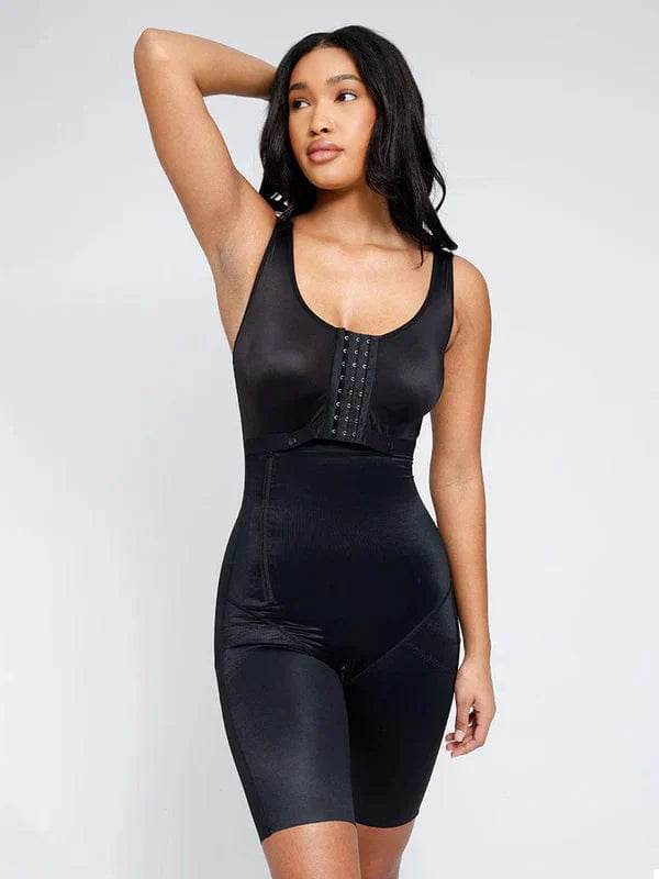 CurvyPower | NL bodysuit Shapewear Bodysuit Covering Postoperative Chest with Side Zipper
