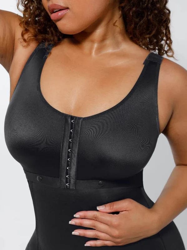 CurvyPower | NL bodysuit Shapewear Bodysuit Covering Postoperative Chest with Side Zipper