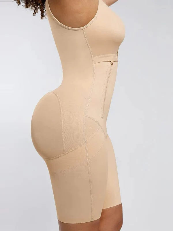 CurvyPower | NL bodysuit Shapewear Bodysuit Covering Postoperative Chest with Side Zipper