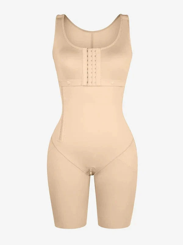 CurvyPower | NL bodysuit Shapewear Bodysuit Covering Postoperative Chest with Side Zipper