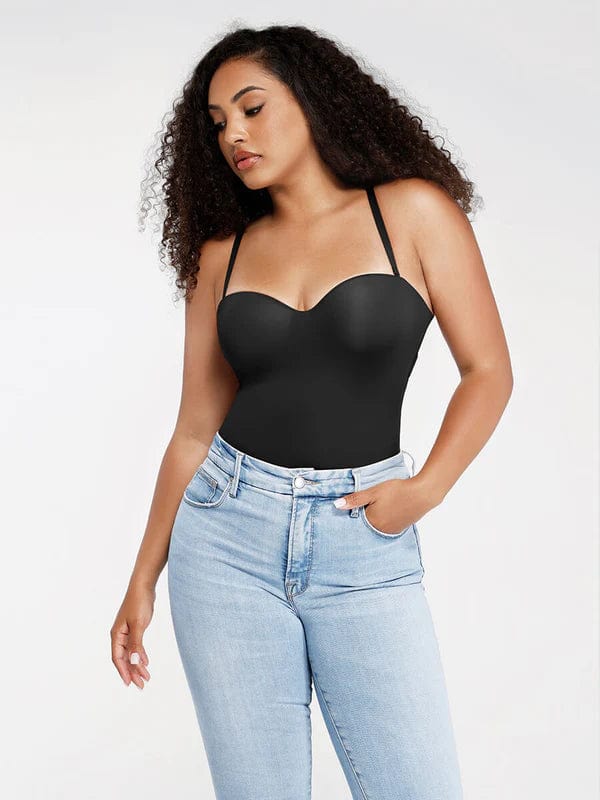 CurvyPower | NL bodysuit Strapless Underwire One-Piece Tummy Control Bodysuit Shapewear
