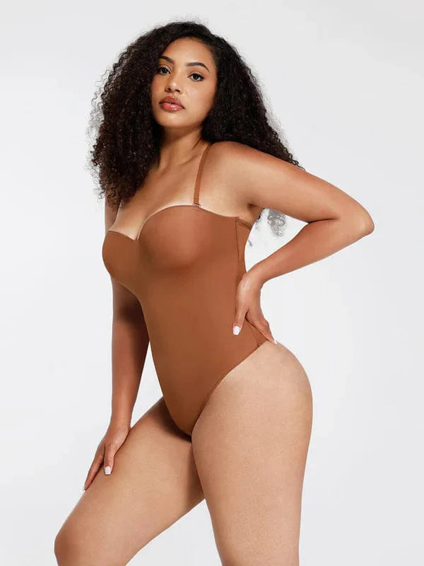 CurvyPower | NL bodysuit Strapless Underwire One-Piece Tummy Control Bodysuit Shapewear