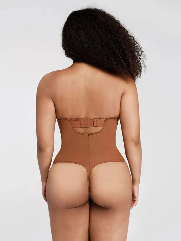 CurvyPower | NL bodysuit Strapless Underwire One-Piece Tummy Control Bodysuit Shapewear
