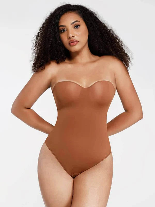 CurvyPower | NL bodysuit Strapless Underwire One-Piece Tummy Control Bodysuit Shapewear