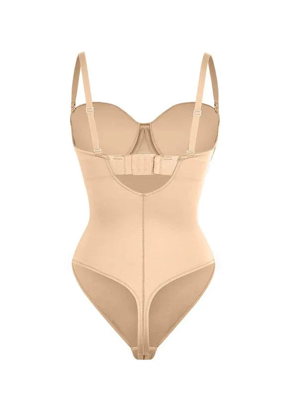 CurvyPower | NL bodysuit Strapless Underwire One-Piece Tummy Control Bodysuit Shapewear