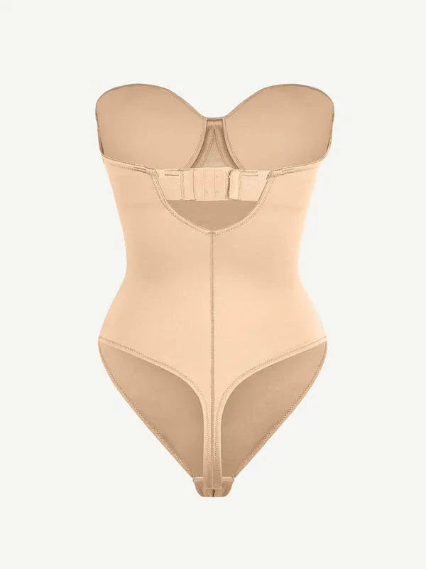 CurvyPower | NL bodysuit Strapless Underwire One-Piece Tummy Control Bodysuit Shapewear