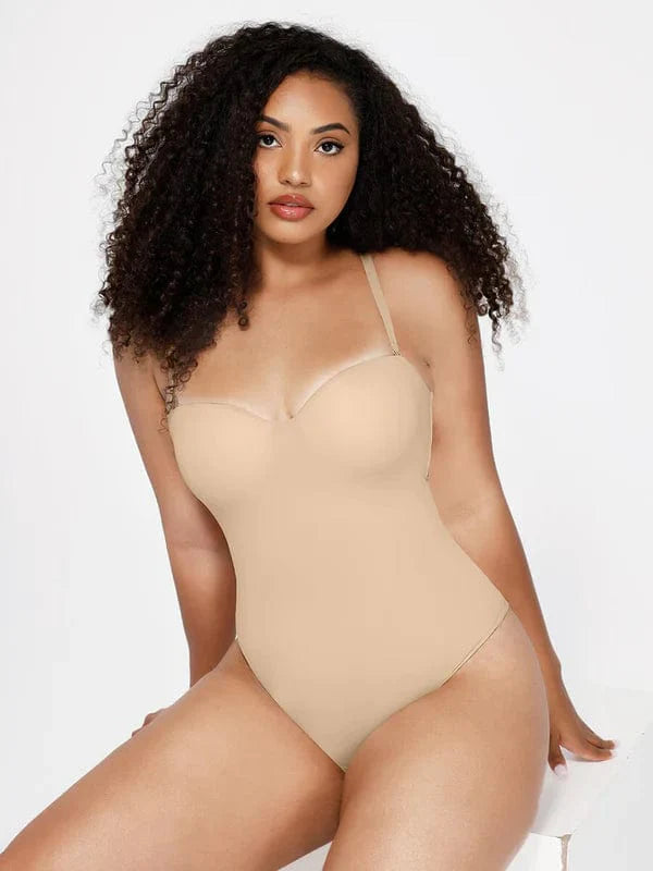 CurvyPower | NL bodysuit Strapless Underwire One-Piece Tummy Control Bodysuit Shapewear