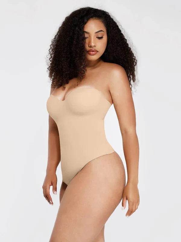 CurvyPower | NL bodysuit Strapless Underwire One-Piece Tummy Control Bodysuit Shapewear
