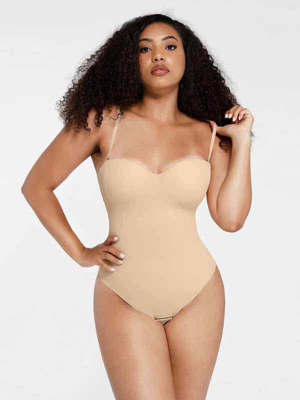 CurvyPower | NL bodysuit Strapless Underwire One-Piece Tummy Control Bodysuit Shapewear