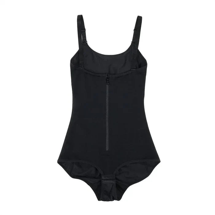 CurvyPower | NL bodysuit Waist Trainer Shapewear with Front Zipper and Adjustable Strap Bodysuit