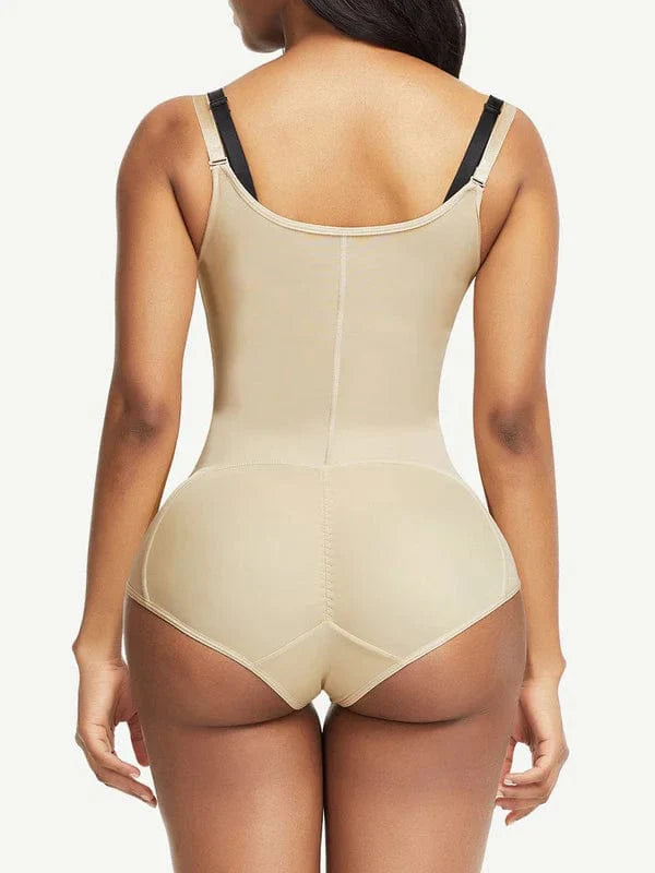 CurvyPower | NL bodysuit Waist Trainer Shapewear with Front Zipper and Adjustable Strap Bodysuit