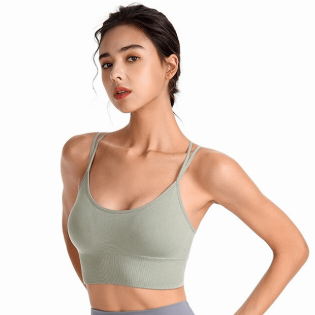 CurvyPower | NL Bras High Support Criss Cross Sports Strappy Bra