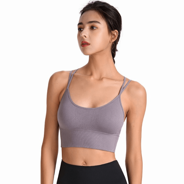 CurvyPower | NL Bras High Support Criss Cross Sports Strappy Bra