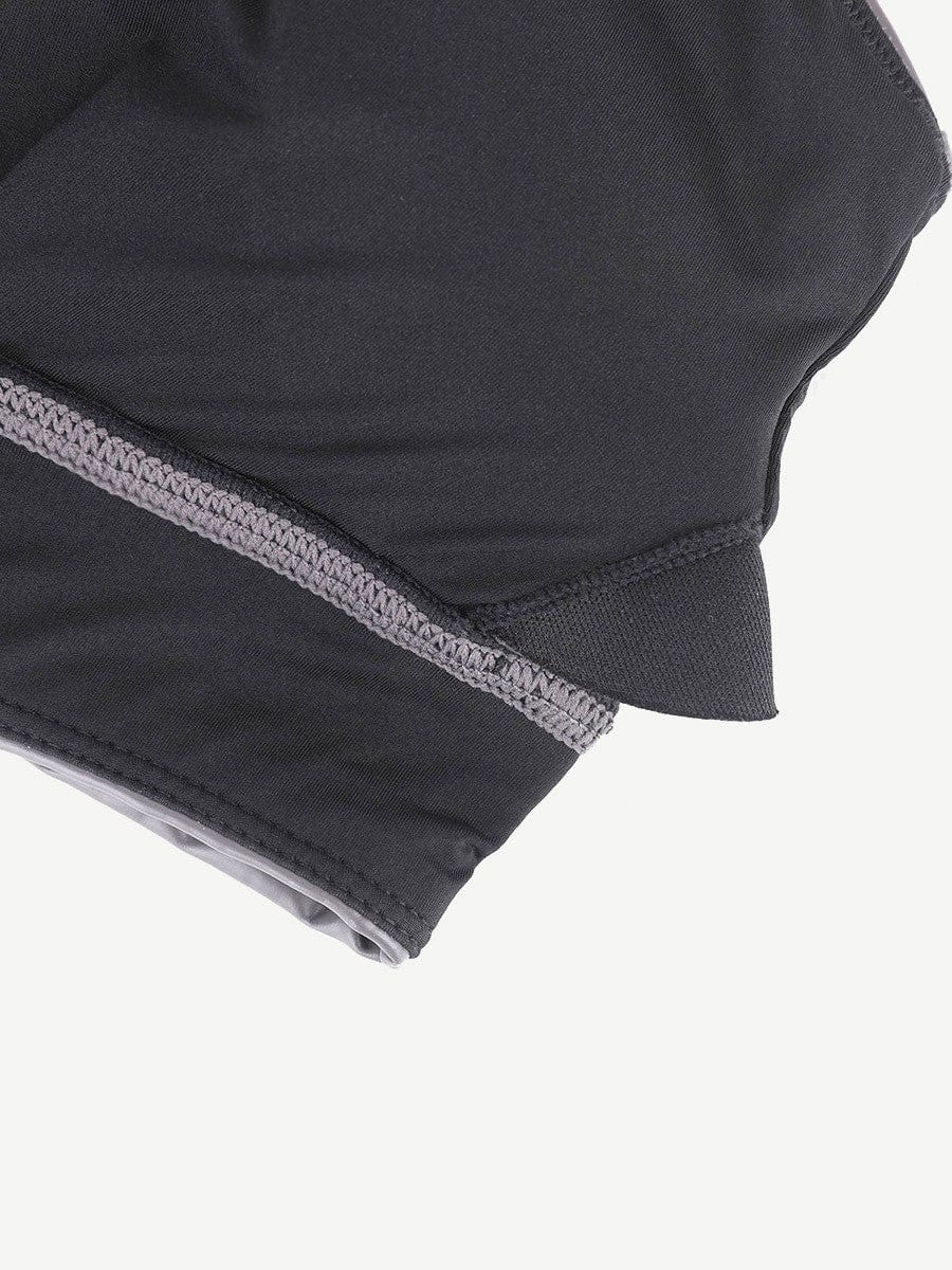CurvyPower | NL Bras Silver Film Shaping Sauna Sports Bra with Removable Cups