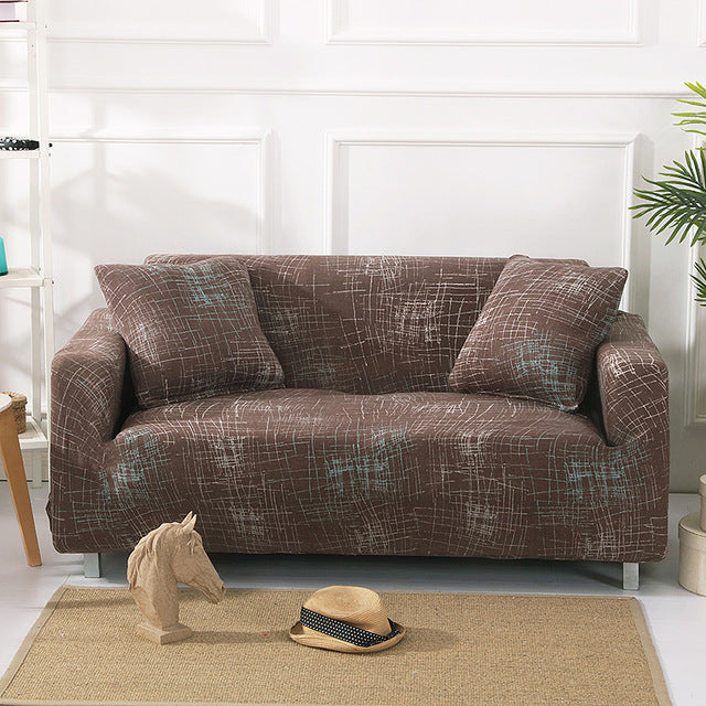 Stretch Geruite Sofa Slipcover