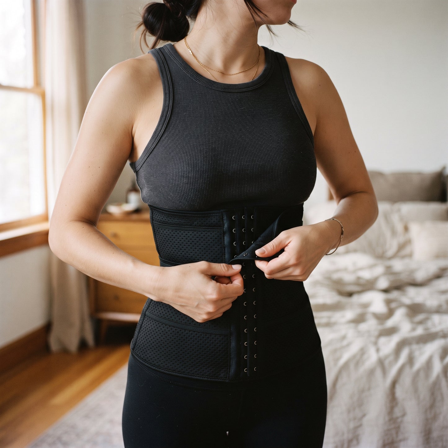 Taille Trainer met Verstelbare Haak-Sluiting, lifestyle-foto