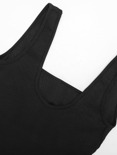 CurvyPower | NL Jumpsuit Low Back Tummy Control Flared Jumpsuit