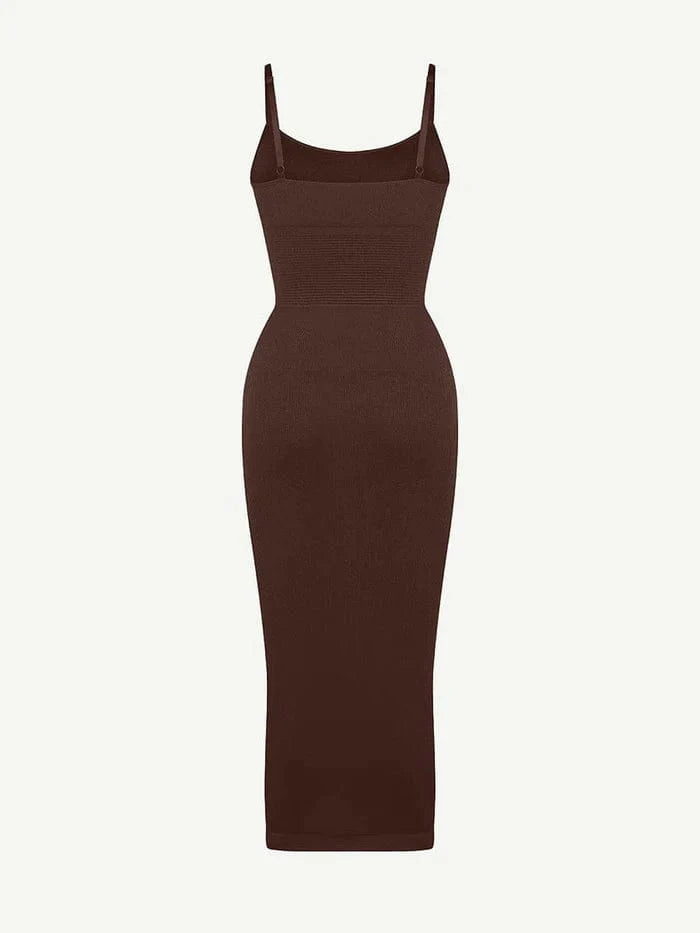 CurvyPower | NL Midi Dress Waist Control Bodycon Shapewear Midi Dress