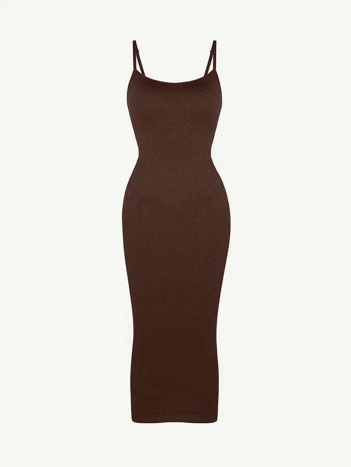 CurvyPower | NL Midi Dress Waist Control Bodycon Shapewear Midi Dress