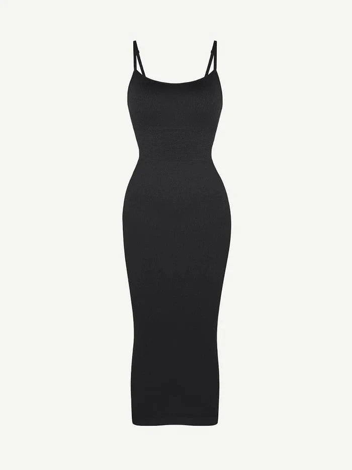 CurvyPower | NL Midi Dress Waist Control Bodycon Shapewear Midi Dress