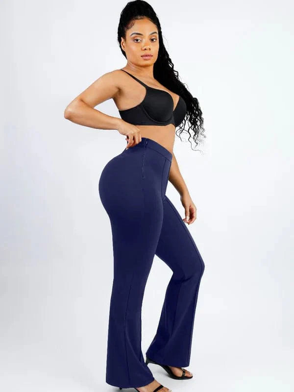 CurvyPower | NL Pants High-Waisted Flare Pants with Tummy Control and Leg Shaping