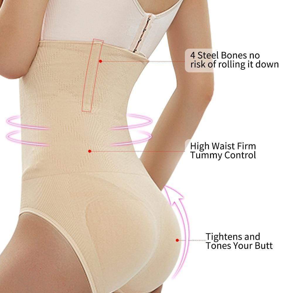 CurvyPower | NL Shapewear High Waist Tummy Control Shaper Panty Open Crotch