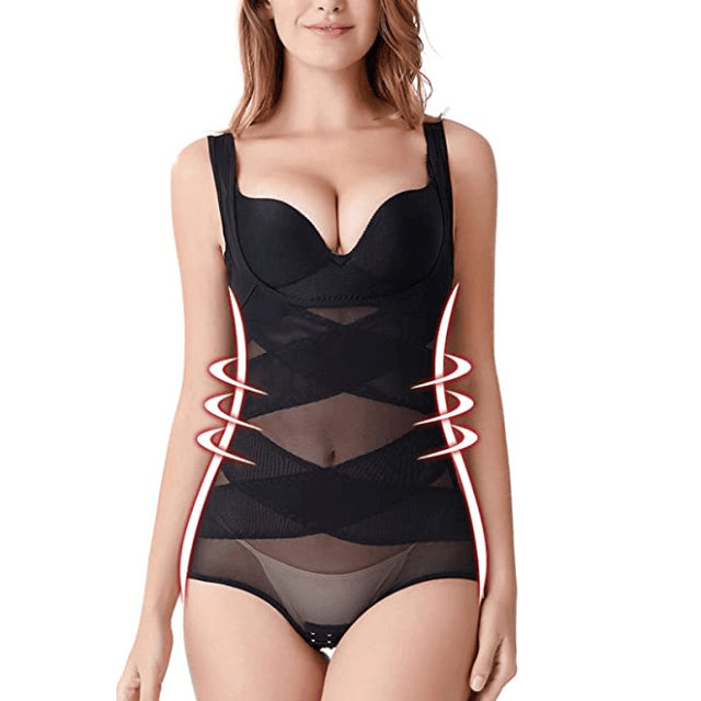 CurvyPower | NL Shapewear Women Shapewear Cross Bodysuit Open-Bust