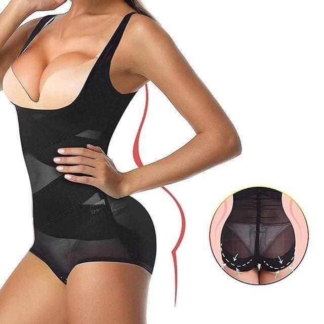 CurvyPower | NL Shapewear Women Shapewear Cross Bodysuit Open-Bust