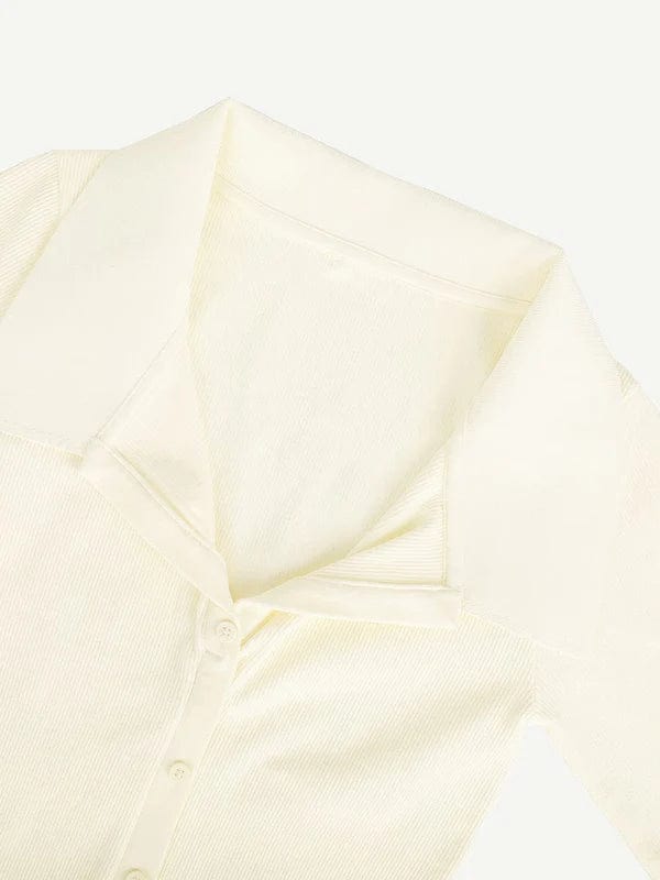 CurvyPower | NL Shirt Dress Tummy Control Retro Long Sleeve Shapewear Shirt Dress