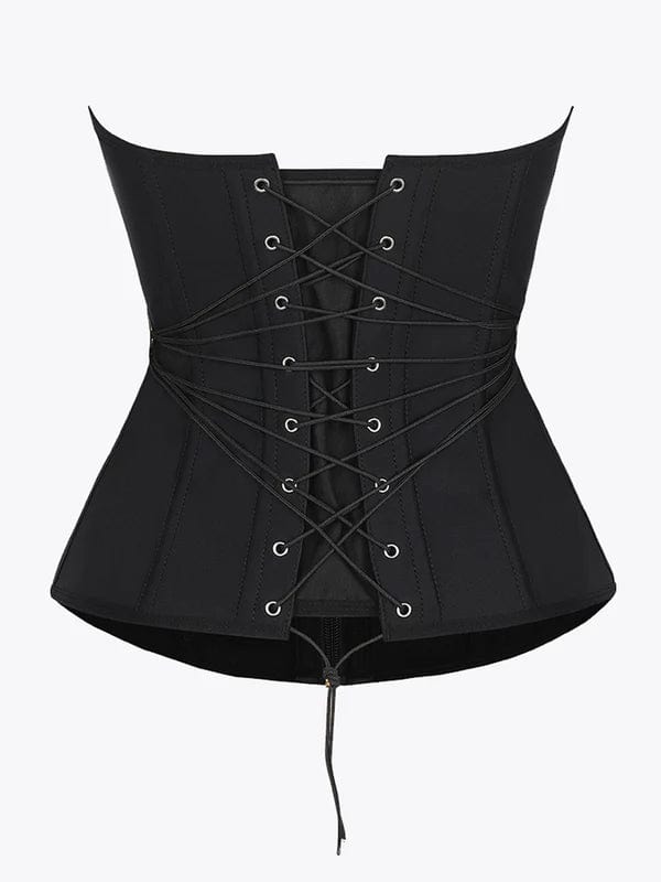 CurvyPower | NL Waist Trainer Steel-Boned Waist Trainer Shapewear with Fan Lacing and Adjustable Front Buckle
