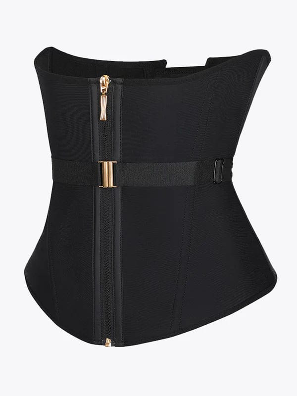 CurvyPower | NL Waist Trainer Steel-Boned Waist Trainer Shapewear with Fan Lacing and Adjustable Front Buckle