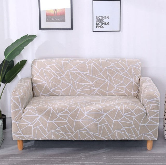 Stretch Geruite Sofa Slipcover