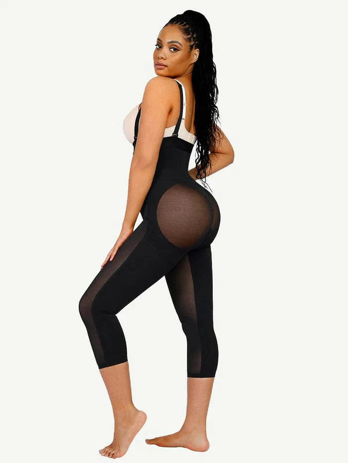 CurvyPower | NL bodysuit Adjustable Straps Open-Bust Tummy Control Shapewear Bodysuit